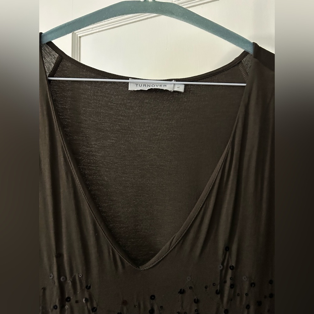 Elegant Brown Sequin Dress - women’s large - Picture 2 of 9